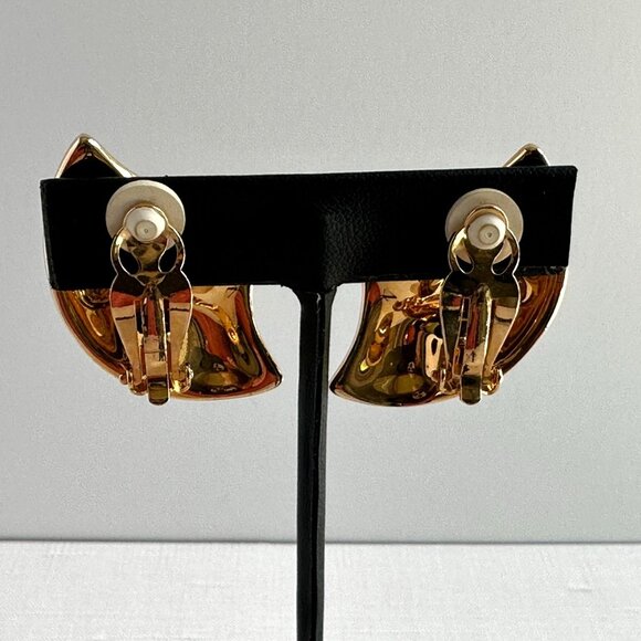 Swarovski Clip On Earrings Red Crystal Fan - Picture 8 of 10